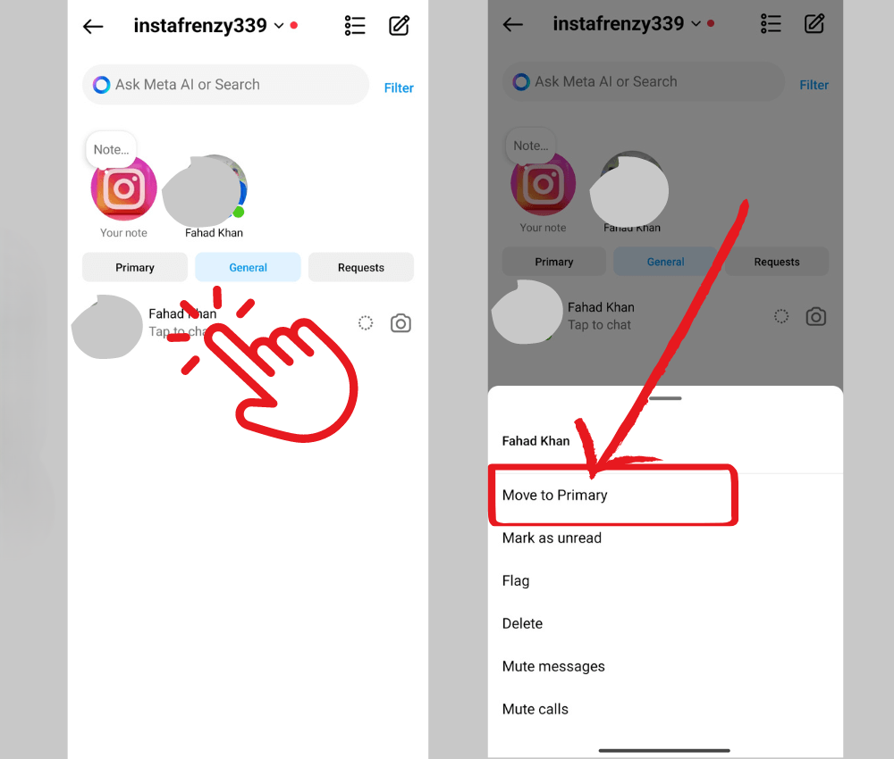 how to unarchive massage on insrageam 1