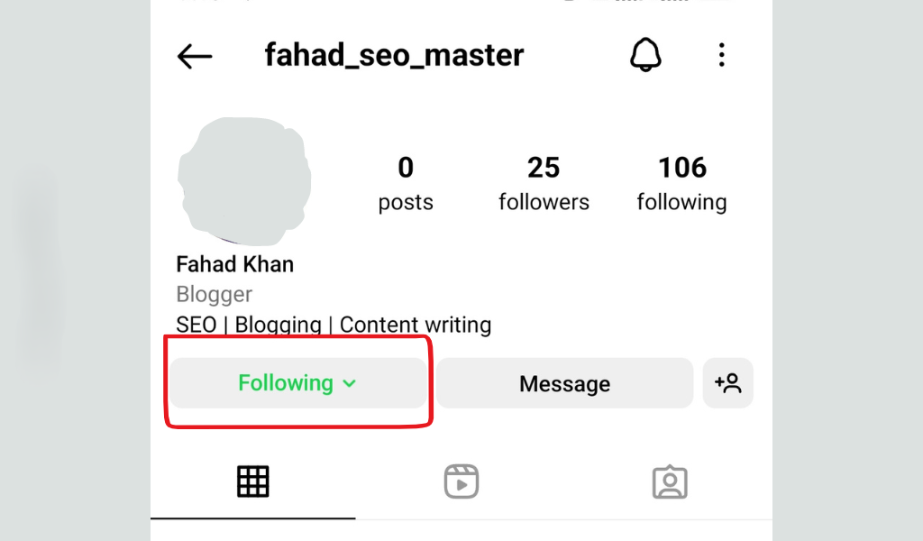what does the freen following button mean 1