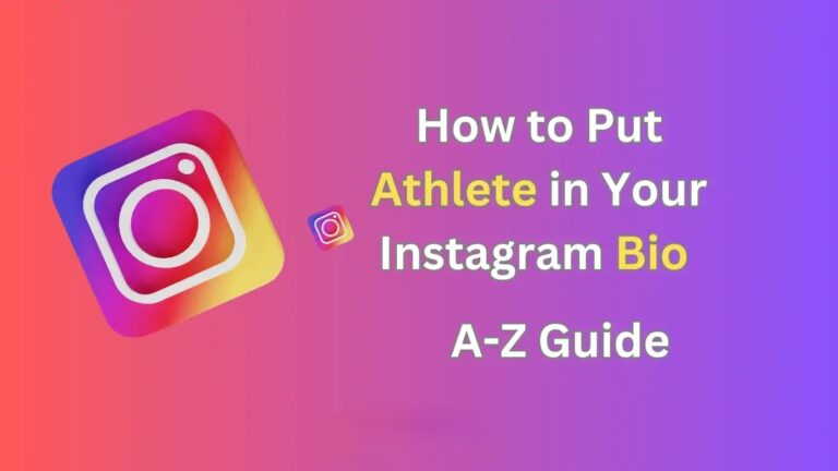 How to Put Athlete in Your Instagram Bio