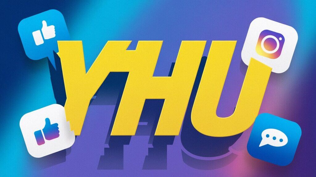 a creative graphic of the letters yhu in bold mode