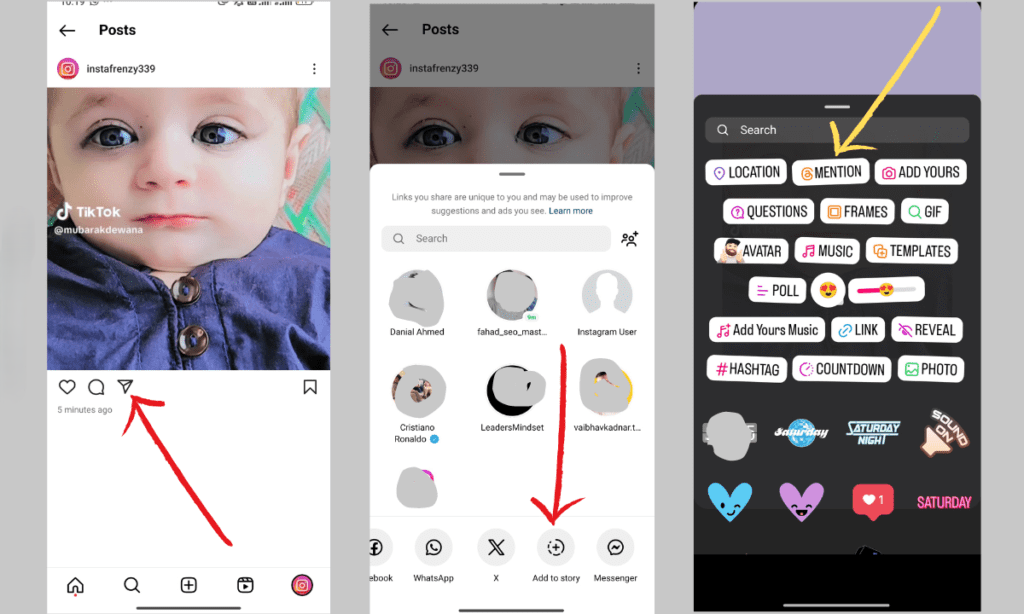 Share photo to story and salect @mention sticker 1024x614 1