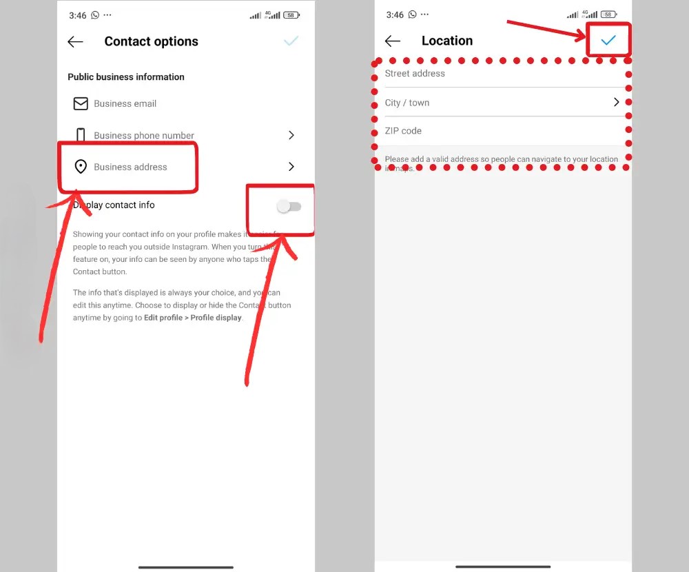 change business adresss