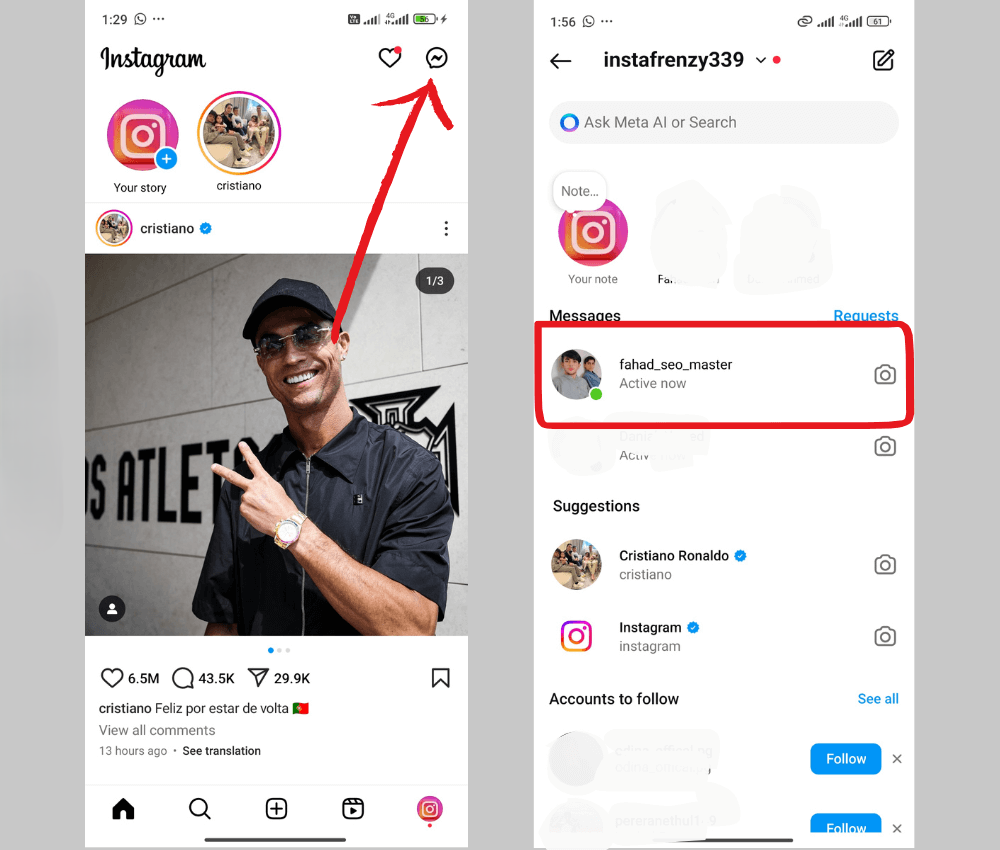 nevegate to a conversation 1