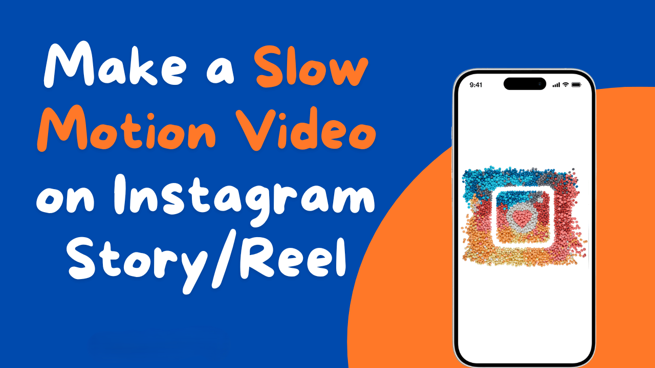 How to make slow motion video on instagram story and reel 1
