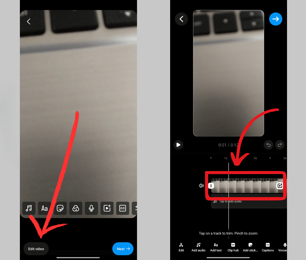 make show motion video for instagram reels Step 1 1