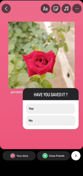 see who saved your post using instagram story 1