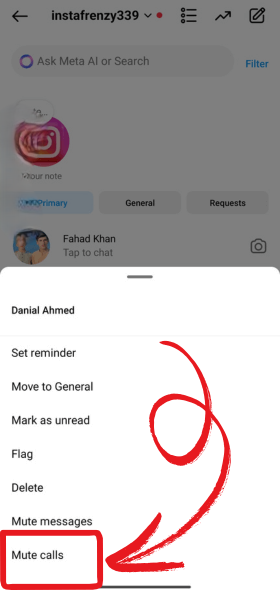 Mute specefic person calls 1