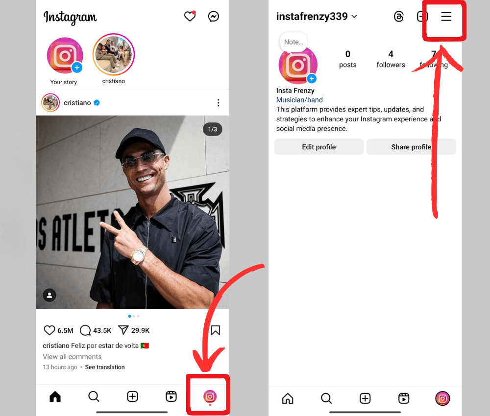 nevigate to setting and privacy
