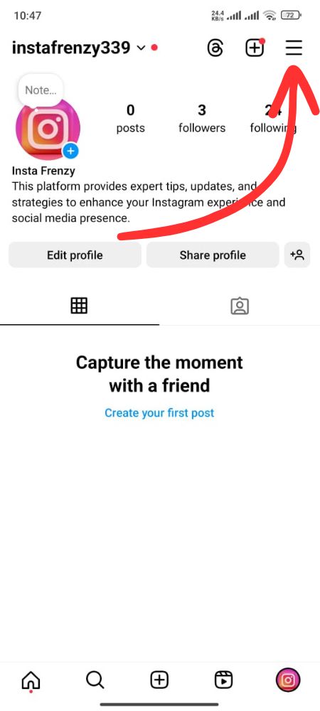 How to unarchive reels on instgram STEP 2