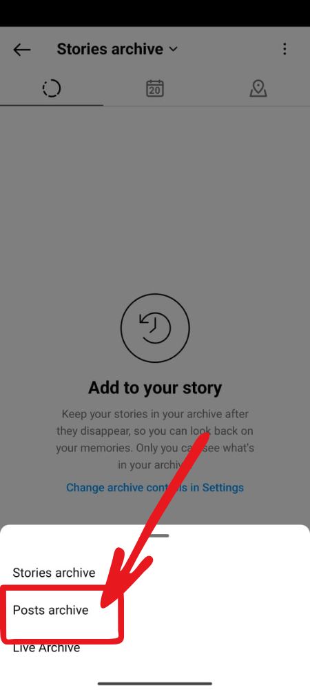 How to unarchive reels on instgram STEP 5